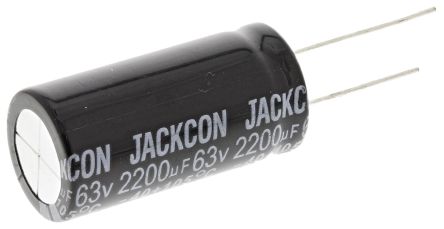 RS PRO 2200μF Electrolytic Capacitor 63V DC, Through Hole