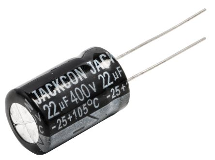 RS PRO 22μF Electrolytic Capacitor 400V DC, Through Hole