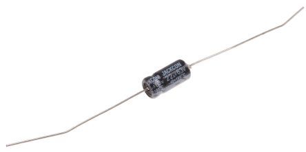 RS PRO 22μF Electrolytic Capacitor 63V DC, Through Hole