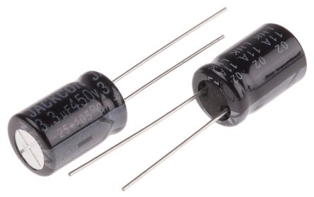 RS PRO 3.3μF Electrolytic Capacitor 450V DC, Through Hole