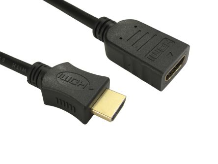RS PRO 4K Male HDMI to Female HDMI Cable, 5m