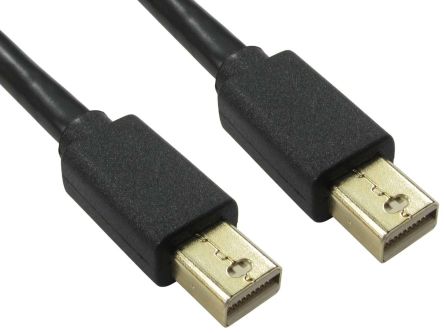 RS PRO Male Mini DisplayPort to Male Mini DisplayPort Cable, 4K, 2m