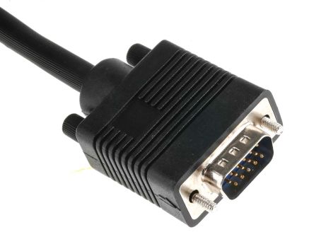 RS PRO Male VGA to Male VGA Cable, 5m, Black