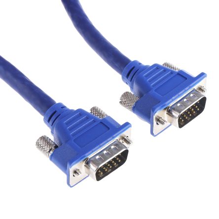 RS PRO Male VGA to Male VGA Cable, 5m, Blue