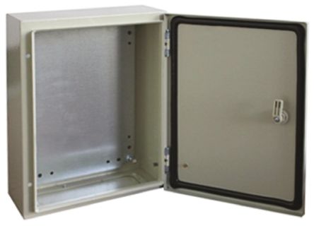 RS PRO Steel Wall Box, IP66, 150mm x 300 mm x 250 mm