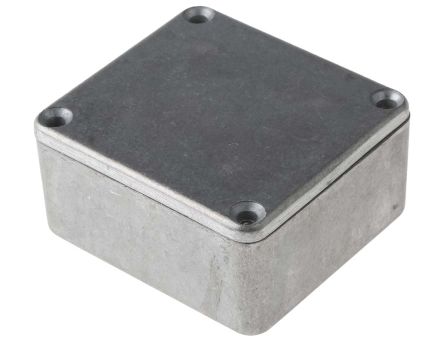 RS PRO Silver Die Cast Aluminium Enclosure, Shielded, 60 x 54.9 x 30mm