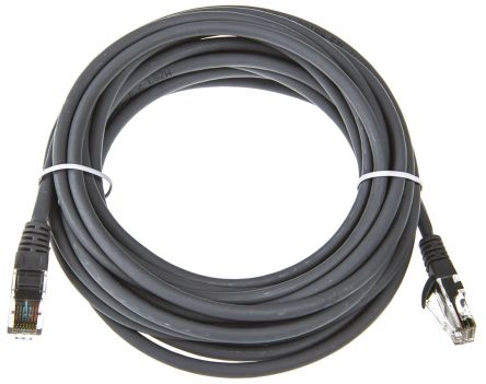 RS PRO Cat5e Ethernet Cable, RJ45 to RJ45, U/UTP Shield, Grey LSZH Sheath, 5m
