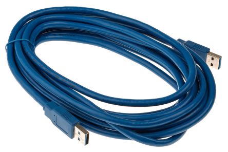 RS PRO Male USB A to Male USB A Cable, USB 3.0, 5m