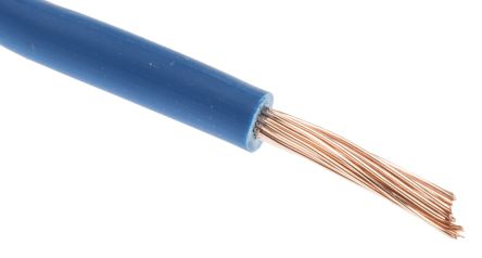 RS PRO Dark Blue 0.75 mm² Equipment Wire, 18 AWG, 22/1.0 mm, 100m