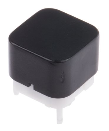 RS PRO Black Cap Tactile Switch, Single Pole Double Throw (SPDT) 30 mA @ 28 V DC 2mm