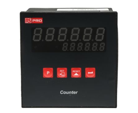 RS PRO Counter Counter, 6 Digit, 20kHz, 230 V AC (808-6639)