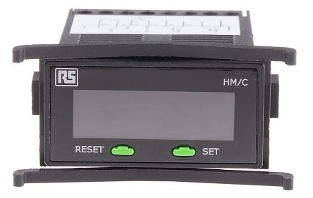 RS PRO Counter, Digital Hour Meter Counter, 7 Digit, 40Hz, 85 to 265 V AC/DC 