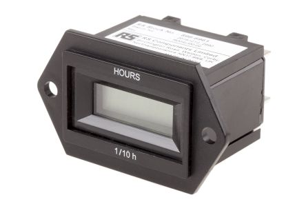 RS PRO Hour Meter Counter, 6 Digit, 50Hz, 12 to 48 V AC/DC