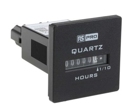 RS PRO Hour Meter Counter, 6 Digit, 50Hz, 90 to 264 V AC (896-6894)
