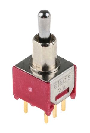 RS PRO DPDT Toggle Switch, On-Off-On, PCB, 400 mA @ 20 V