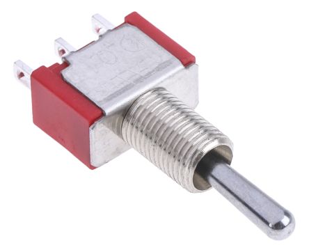 RS PRO SPDT Toggle Switch, On-Off-On, Panel Mount, 10.41mm Actuator Length