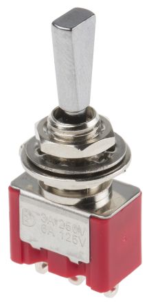 RS PRO SPDT Toggle Switch, On-Off-On, Panel Mount, 11.5mm Actuator Length