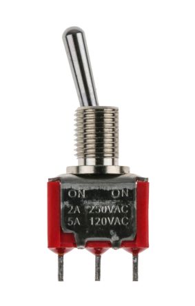RS PRO SPDT Toggle Switch, On-On, Panel Mount (448-0747)
