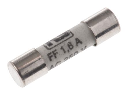 RS PRO 1.6A FF Ceramic Cartridge Fuse, 5 x 20mm