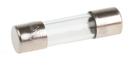 RS PRO 2.5A F Glass Cartridge Fuse, 5 x 20mm (563-435)