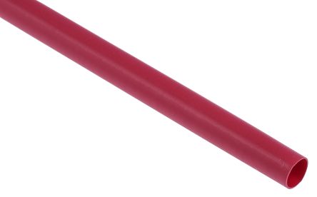 RS PRO Adhesive Lined Heat Shrink Tube, Red 6.4mm Sleeve Dia. x 1.2m Length 3:1 Ratio
