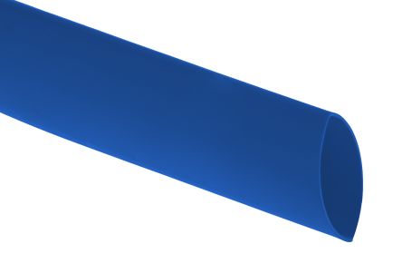 RS PRO Halogen Free Heat Shrink Tubing, Blue 9.5mm Sleeve Dia. x 1.2m Length 2:1 Ratio