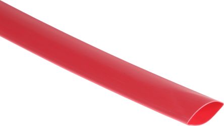 RS PRO Heat Shrink Tubing, Red 12mm Sleeve Dia. x 4m Length 3:1 Ratio