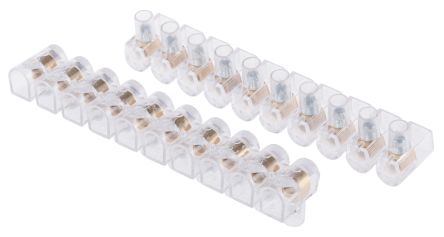 RS PRO 10-Way Non-Fused Terminal Block, 24A, Screw Terminals, 1.5 mm²