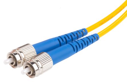 RS PRO FC to SC Simplex Single Mode OS1 Fibre Optic Cable, 9/125μm, Yellow, 1m