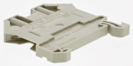 RS PRO Beige Feed Through Terminal Block, 22 to 12 AWG, 2.5mm², 1 kV