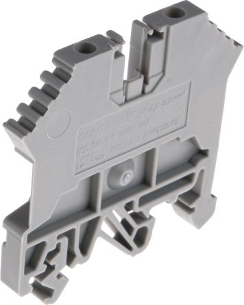 RS PRO Grey Feed Through Terminal Block, 0.2 to 2.5 mm², 0.2 to 2.5mm², 800 V