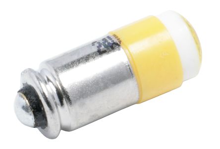RS PRO LED Indicator Lamp, Midget Groove, Yellow, Multichip, 6mm dia., 24V DC 
