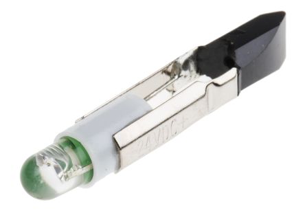 RS PRO LED Indicator Lamp, Telephone Slide, Green, Single Chip, 5.5mm dia., 24V AC/DC