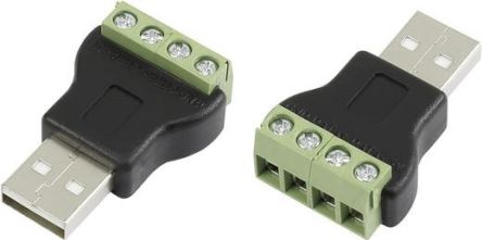 RS PRO, Cable Mount, Plug Type A USB Connector