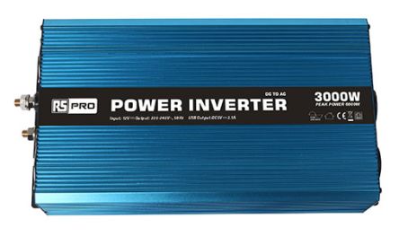 RS PRO 3000W Fixed Installation DC-AC Power Inverter, 12V / 230V