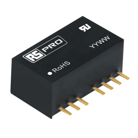 RS PRO 3W DC-DC Converter PCB Mount, Voltage in 4.5 to 36 V DC, Voltage out ±15V DC Medical Approved, Railway