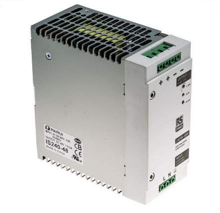 RS PRO Switch Mode DIN Rail Power Supply 230V AC Input, 48V DC Output, 5A 240W