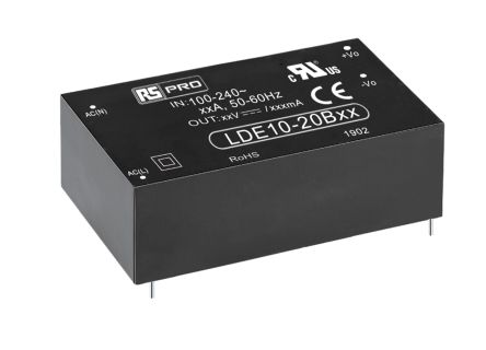 RS PRO Switching Power Supply, 12V DC, 900mA, 10W Encapsulated