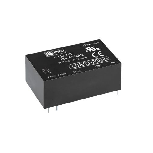 RS PRO Switching Power Supply, 5V DC, 600mA, 3W Encapsulated