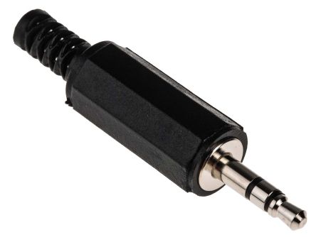 RS PRO Jack Connector 3.5 mm Cable Mount Stereo Plug
