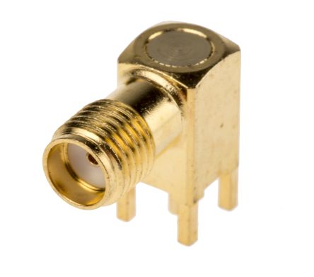 RS PRO 50Ω Right Angle PCB Mount, SMA Connector, jack