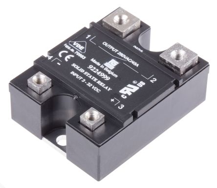 RS PRO 45 A rms SPNO Solid State Relay, Zero Cross, Panel Mount, Thyristor, 280 V AC Maximum Load