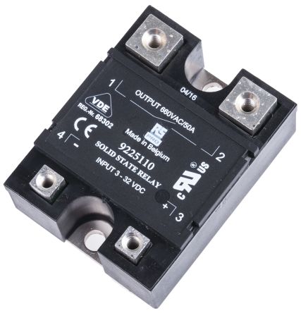 RS PRO 50 A rms SPNO Solid State Relay, Zero Cross, Panel Mount, Thyristor, 660 V AC Maximum Load