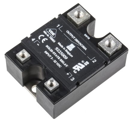 RS PRO 90 A rms SPNO Solid State Relay, Zero Cross, Panel Mount, Thyristor, 280 V AC Maximum Load