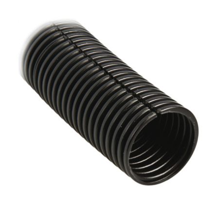 RS PRO Plastic Flexible, Split Conduit Black 25mm x 100m 3.1mm