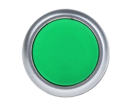 RS PRO Non-illuminated Green Flush Push Button Complete Unit, DPNO, 22mm Momentary Screw