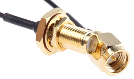 RS PRO Female SMA to Male SMA Coaxial Cable, 50 Ω, 100mm