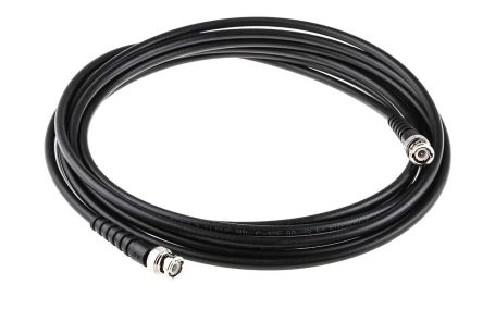 RS PRO Male BNC to Male BNC Coaxial Cable, RG59, 75 Ω, 5m