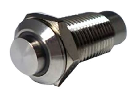 RS PRO Single Pole Single Throw (SPST) Latching Green LED Push Button Switch, IP40, 12 (Dia.)mm, Panel Mount, 24V AC/DC