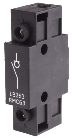 RS PRO 1P Pole DIN Rail Isolator Switch - 63A Maximum Current, Auxiliary neutral 25A-36A rear mount, IP65